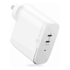 Home & Wall Chargers - ALOGIC 2X68 Rapid Power 2 Port 68W GaN Charger ?USB-C (50W) + USB-C (Max. 18) | Wholesale IT Computer Hadware
