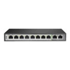 Gigabit Network Switches - D-Link | DES-F1010P-E | 10 Port PoE Switch with (8 Long Reach 250m) PoE Ports and 2 | Wholesale IT Computer Hadware