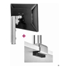 Brackets & Mounting - Atdec AWMS-1340 15.7" Post with 5.11" Arm and C Clamp Desk Fixing Silver | Wholesale IT Computer Hadware