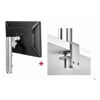 Atdec - Atdec AWMS-1340 15.7" Post with 5.11" Arm and Heavy-Duty F Clamp Desk Fixing Silver | Wholesale IT Computer Hadware