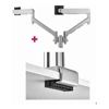 Brackets & Mounting - Atdec AWMS-2-D13 Dual 27" Dynamic Monitor Arms on 5.3" Post and C Clamp Desk Fixing | Wholesale IT Computer Hadware