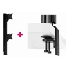 Brackets & Mounting - Atdec AWMS-2-LTHT75 Post Mounted Dual 49" Display Stand and Heavy-Duty F Clamp Desk | Wholesale IT Computer Hadware