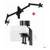 Brackets & Mounting - Atdec AWMS-3-13714 Triple 5.11" and 27.95" Monitor Arms on 15.75" Post and Heavy-Duty F | Wholesale IT Computer Hadware