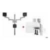 Brackets & Mounting - Atdec AWMS-3-TH467 Triple Monitor "Stack" Desk Mount and Heavy-Duty F Clamp Desk Fixing | Wholesale IT Computer Hadware