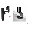 Brackets & Mounting - Atdec AWMS-4640 Single 18" Monitor Arm on 15.7" Post and C Clamp Desk Fixing Black | Wholesale IT Computer Hadware