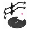 Brackets & Mounting - Atdec AWMS-6-13717 Six Monitor Arm 29.5" Post Desk Mount and Grommet Clamp Desk Fixing | Wholesale IT Computer Hadware
