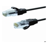 4Cabling Cat6 Network Cables - 4Cabling 0.75m CAT6A THIN U/UTP LSZH 28 AWG RJ45 Network Cable | Black | Wholesale IT Computer Hadware
