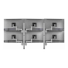 Brackets & Mounting - Atdec AWMS-6-46275 Hex Mount With Two Posts Heavy Duty F-Clamp Silver | Wholesale IT Computer Hadware