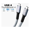 USB Type-C / 3.1 Cables - Pisen BoostUp Thunderbolt 4 USB-C to USB-C Cable (1M) Black USB4 40Gbps240W8K/60Hz4K | Wholesale IT Computer Hadware