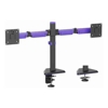 Brackets & Mounting - Brateck LDT89-C024 Matte Black Amethyst Articulating Gaming Dual Monitor Arm (new) | Wholesale IT Computer Hadware