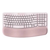 Wireless Desktop Keyboards - Logitech Wave Keys wireless ergonomic keyboard Rose | Wholesale IT Computer Hadware