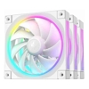 Case Fans - Deepcool FL12 3IN1 WH (3-Pack) 120mm Unique ARGB Fans Low Noise 4-pin PWM Fluid Dynamic | Wholesale IT Computer Hadware