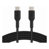 USB 2.0 Cables - Belkin 15cm USB-C TO USB-C BOOSTCHARGE CABLE BRAIDED WHITE | Wholesale IT Computer Hadware