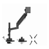 Brateck - Brateck LDT80-C012UCP Super Heavy-Duty Pole-Mounted Gas Spring Monitor Arm with USB-A | Wholesale IT Computer Hadware
