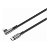 Cygnett Third Party Cables, Chargers and Adapters - Cygnett Unite Right-Angle Lightning to USB C Cable (1M) Black (CY5102PCCCL) 240W Double | Wholesale IT Computer Hadware