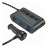 Choetech Phone & Tablet Car Chargers - Choetech TC0021 3 Sockets 2C+1A Cigarette Lighter Splitter Black | Wholesale IT Computer Hadware
