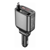 Choetech Phone & Tablet Car Chargers - Choetech TC0033 105W USB-C+USB-A Fast car charger with Stretchable USB-C + Lightning | Wholesale IT Computer Hadware