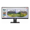 Monitors - Lenovo ThinkVision T34WD-40 34" 120Hz WQHD Monitor 1500R Curve 4K 3440x1440 21:9 Height | Wholesale IT Computer Hadware