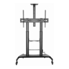 Brateck - Brateck Large Screen Telescopic Height-Adjustable Steel TV Cart with Crank Handle Fit | Wholesale IT Computer Hadware