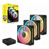 Case Fans - Corsair iCUE LINK LX120-R RGB 120mm PWM Reverse Fans Starter Kit Triple Pack Black: | Wholesale IT Computer Hadware