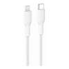 USB 3.0 Cables - Belkin BoostCharge Pro USB-C Braided Cable with Lightning Connector 2m White | Wholesale IT Computer Hadware