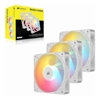 Case Fans - Corsair RS120-R ARGB 120mm PWM Reverse Fans Triple Pack White 3x RGB Fans 2100 RPM | Wholesale IT Computer Hadware