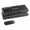 USB 3.0 Cables - Simplecom KM430 Dual HDMI Monitor KVM Switch for 2 Computers with 4-Port USB Hub | Wholesale IT Computer Hadware