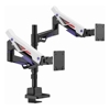 Brackets & Mounting - Brateck LDT95-C024UCP Atlas Neo Gaming Pole-Mounted Dual Monitor Arm with USB-A  USB-C | Wholesale IT Computer Hadware