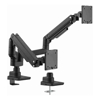 Brateck - Brateck Fabulous Pole-Mounted Gas Spring Dual Monitor Arm Fit Most 17"-35" Monitors Up | Wholesale IT Computer Hadware