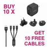 Unitek Brackets & Mounting - Unitek 08-P1108ABKx10 + 3LA-C14049BKx10 | Wholesale IT Computer Hadware