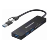 USB 3.0 Cables - Simplecom CH365C SuperSpeed 3-Port USB Hub with SD MicroSD Card Reader USB-A and USB-C | Wholesale IT Computer Hadware