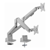 Brateck - Brateck Dual Monitor Thin Gas Spring Monitor Arm Fit Most 17"-32" Monitors Up to 9kg | Wholesale IT Computer Hadware