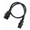 4Cabling Power Cables - 4Cabling 011.180.1002 IEC C14-C13 Extension Cord Male-Female Length: 2m Black 1 Year | Wholesale IT Computer Hadware