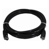 8Ware - 8Ware CAT6 Cable 0.25m Black Premium RJ45 Ethernet Network LAN UTP Patch Cord 26AWG CU | Wholesale IT Computer Hadware