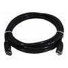 8Ware - 8Ware CAT6 Cable 0.5m Black Premium RJ45 Ethernet Network LAN UTP Patch Cord 26AWG CU | Wholesale IT Computer Hadware