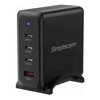 Simplecom - Simplecom CU400 4-Port PD 100W GaN Fast Charger 3xUSB-C + USB-A for Phone Tablet Laptop | Wholesale IT Computer Hadware