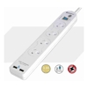 Generic Powerboards - Sansai 4 Way Basic Powerboard USB Ax2 4 Outlets Master Switch Surge and overload | Wholesale IT Computer Hadware