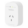 Belkin Powerboards - Belkin SurgePro 1-Outlet Surge Protector White (SRA010AU)1800 Joules Belkin 6-Point | Wholesale IT Computer Hadware