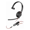 Headsets - HP Poly Blackwire 5210 Monaural USB-C Headset +3.5mm Plug +USB-C/A Adapter (Bulk) | Wholesale IT Computer Hadware