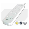 Generic Powerboards - Sansai 4 Way Powerboard 4 Outlet 10A 240V Individually Switched 2 extra spaced sockets | Wholesale IT Computer Hadware