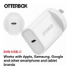 OtterBox - OtterBox 20W USB-C (Type I) PD Fast Wall Charger White (78-81352) Compact Drop | Wholesale IT Computer Hadware