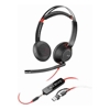Headsets - HP POLY BLACKWIRE 5220 STEREO USB -C HEADSET 3.5MM PLUG USB-C/ A ADAPTER BOX DAMAGED | Wholesale IT Computer Hadware