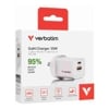 Home & Wall Chargers - Verbatim 2 Port 35 Watt Portable GaN charger 1 x USB-C PD 35w 1x USB-A QC 3.0 Compact | Wholesale IT Computer Hadware