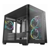 Deepcool Computer / PC Cases - Deepcool CG330U 3F Panoramic Curved Glass Dual Chamber Micro-ATX Case 3 Pre-installed | Wholesale IT Computer Hadware