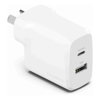 Cygnett Home & Wall Chargers - Cygnett PowerPlus 32W Dual Port (20W USB-C + 12W USB-A) PD Fast Wall | Wholesale IT Computer Hadware