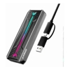 mbeat - mbeat USB-C/A 10Gbps RGB M.2 NVMe  SATA SSD Enclosure | Wholesale IT Computer Hadware